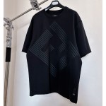 Fendi large embroidered round neck short sleeves